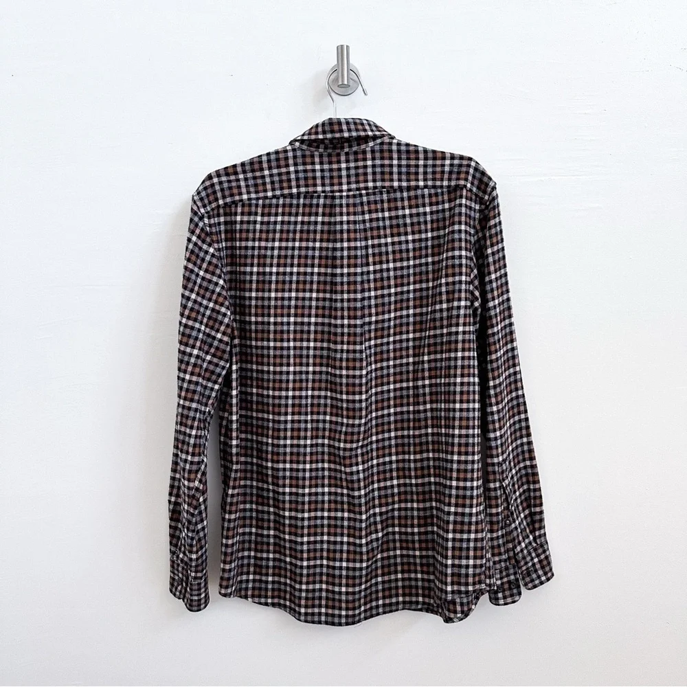 Banana Republic Denny Brown Organic Flannel Shirt